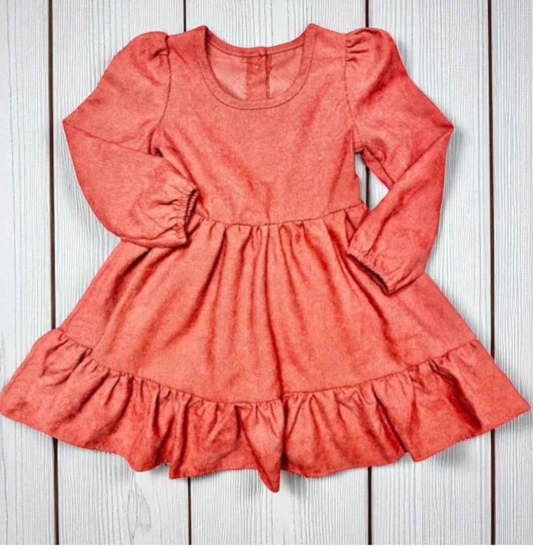 Corduroy Long Sleeve Dress